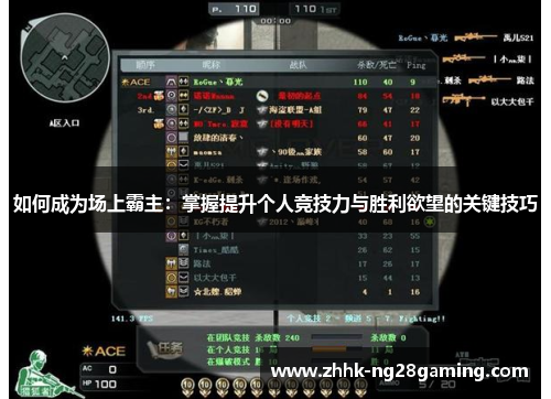 如何成为场上霸主:掌握提升个人竞技力与胜利欲望的关键技巧 如何成为场上霸主:掌握提升个人竞技力与胜利欲望的关键技巧